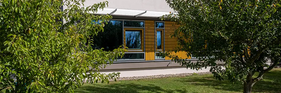 Außenansicht der Behandlungszimmer